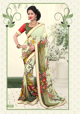 Designer Weight Less Printed Saree