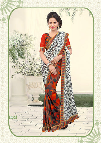 Designer Weight Less Printed Saree