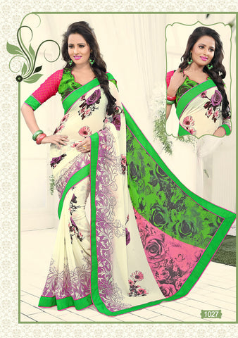 Designer Weight Less Printed Saree