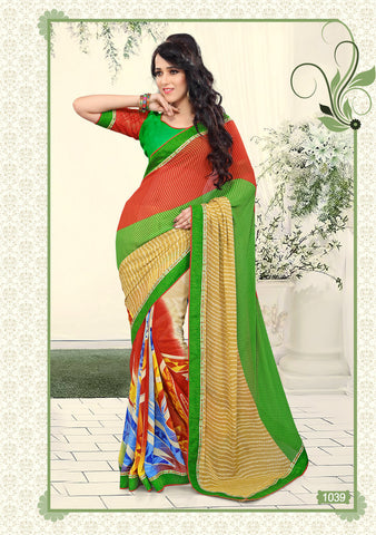 Designer Weight Less Printed Saree