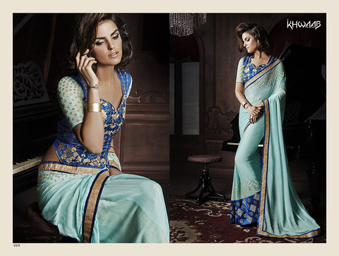 Designer Party Wear Saree With Blouse