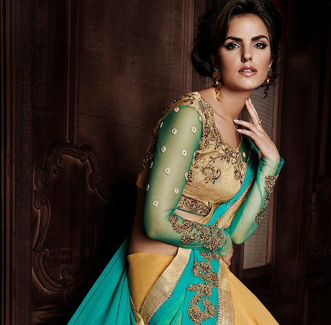 Designer Gorgeous Party Wear Saree With Blouse