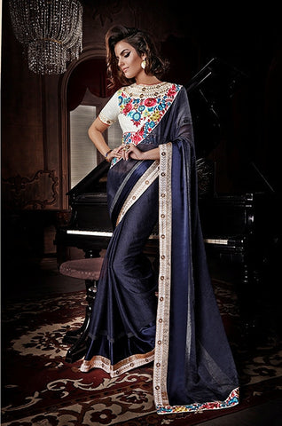 Designer Gorgeous Party Wear Saree With Blouse