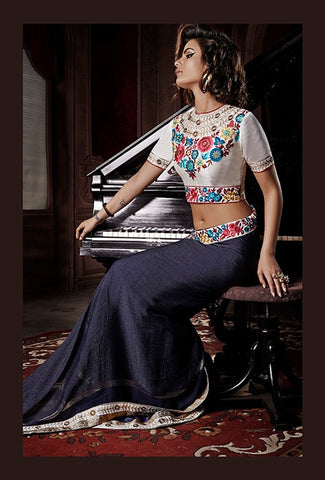 Designer Gorgeous Party Wear Saree With Blouse