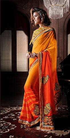 Designer Gorgeous Party Wear Saree With Blouse