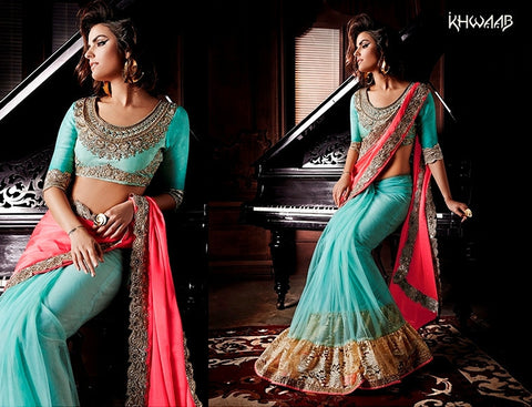 Designer Gorgeous Party Wear Saree With Blouse