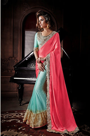 Designer Gorgeous Party Wear Saree With Blouse
