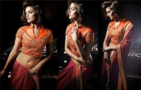 Designer Gorgeous Party Wear Saree With Blouse