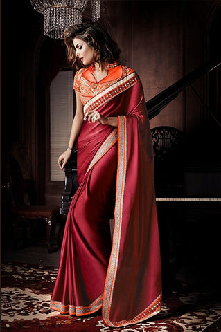 Designer Gorgeous Party Wear Saree With Blouse