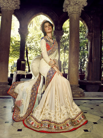 Beautiful Designer Party Wear Saree With Blouse