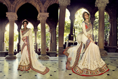 Beautiful Designer Party Wear Saree With Blouse