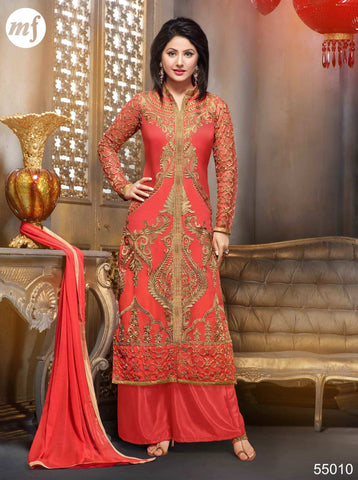 Georgette Palazzo Salwar Kameez