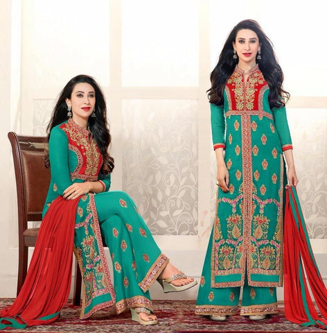 Karishma Kapoor In Rama Green Palazzo Suit