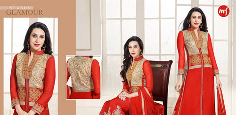 Karishma Kapoor In Red Palazzo Suit