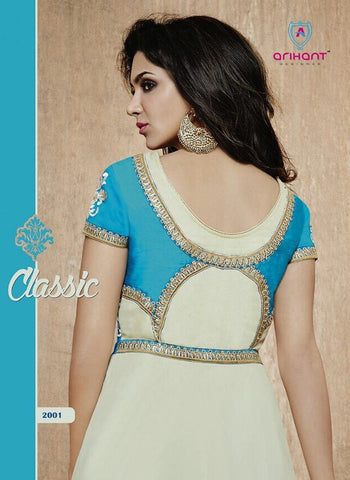 Heavy Neck Embroidered Plazzo Pant Style Salwar Suit