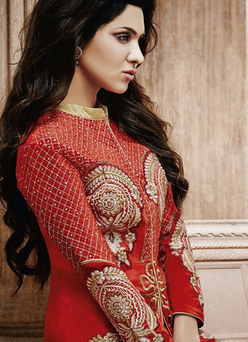 Heavy Neck Embroidered Plazzo Pant Style Salwar Suit