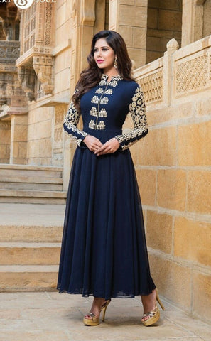 Blue Lady Anarkali Salwar Suit Blue Lady Anarkali Salwar Suit