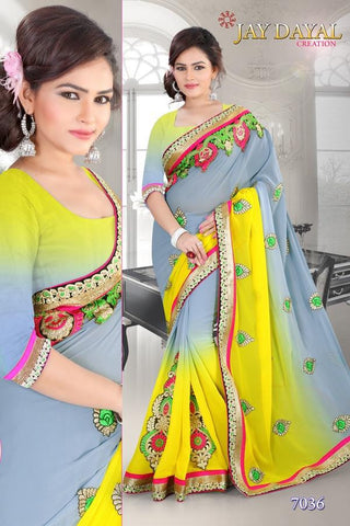 Designer Saree - 7036
